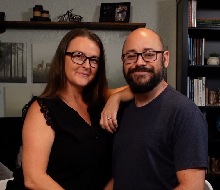 Wendy and Michael, the family team behind Kind Street Library