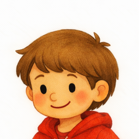 Milo Martinez, age 7 — watercolor storybook portrait